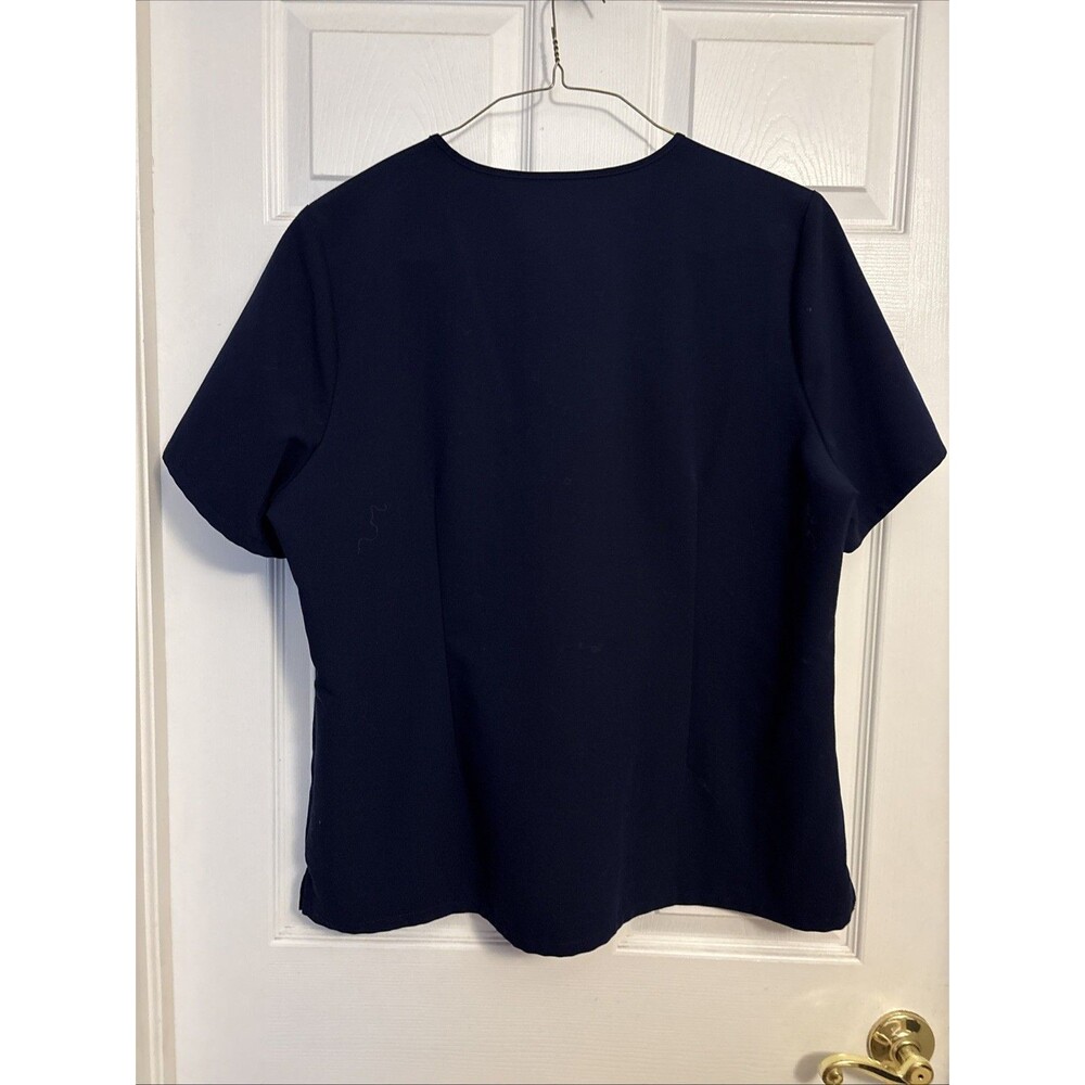 Figs Technical Collection Scrub Top Navy Blue Nursing Medical Uniform,  Size XXL - Picture 2 of 12